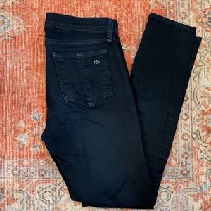 Rag & Bone High Rise Skinny - Black